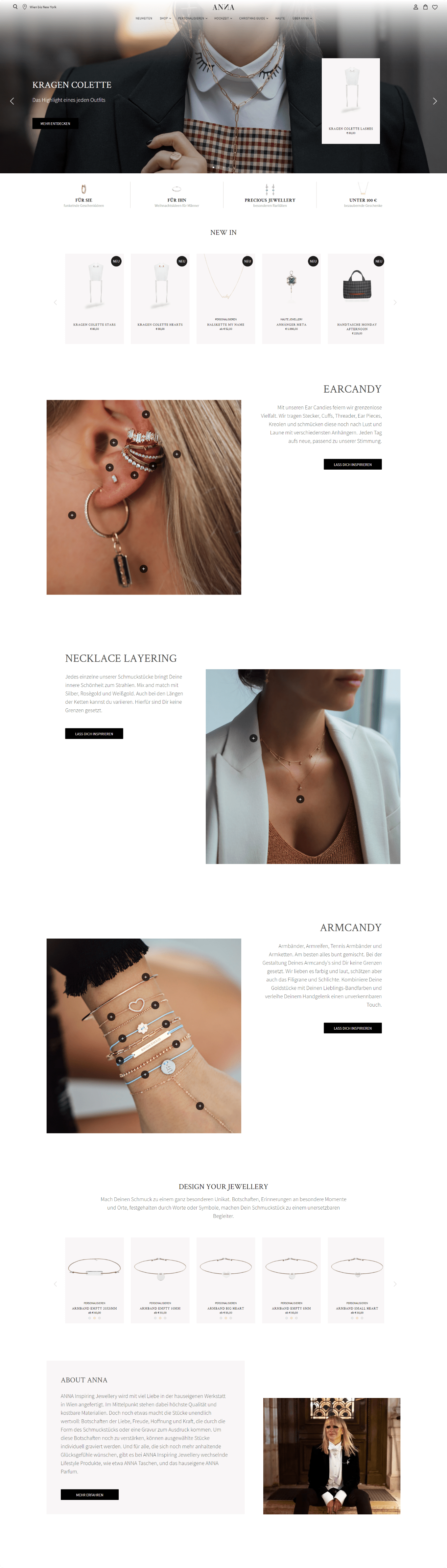 ANNA frontpage screenshot